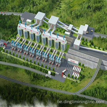 Праект вытворчай лініі агрэгатаў магутнасцю 2500 TPH